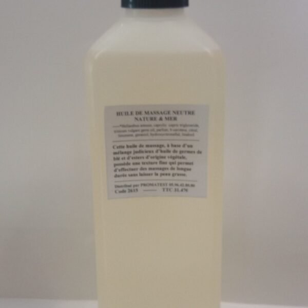 HUILE DE MASSAGE 1 LITRE NEUTRE