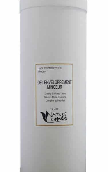 GEL D'ENVELOPPEMENT MINCEUR 1 Litre - AUX ALGUES ET H.E. ROMARIN