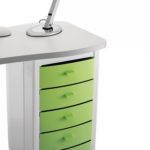 TABLE MANUCURE FEIJOA + ASPIRATION 30W, 5 TIROIRS,REPOSE MAINS, LAMPE - Image 5