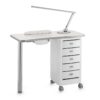 TABLE MANUCURE FEIJOA + ASPIRATION 30W, 5 TIROIRS,REPOSE MAINS, LAMPE
