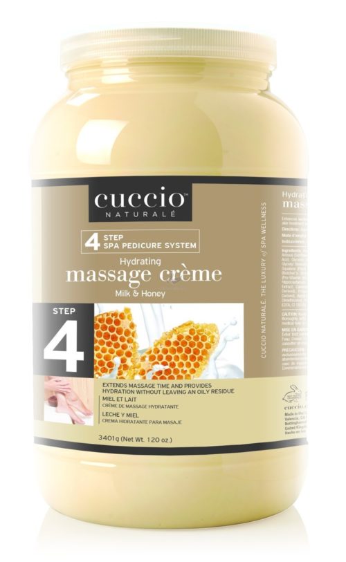 CREME DE MASSAGE 3790ml - HYDRATANTE LAIT ET MIEL  - Mains, Pieds ou Corps
