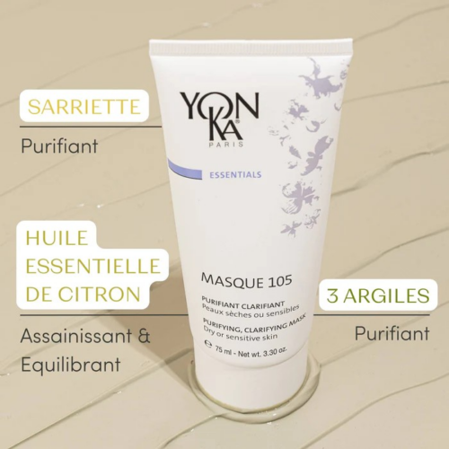 MASQUE 105 PS AUX 3 ARGILES ET AUX HUILES ESSENTIELLES  75ML - Image 6