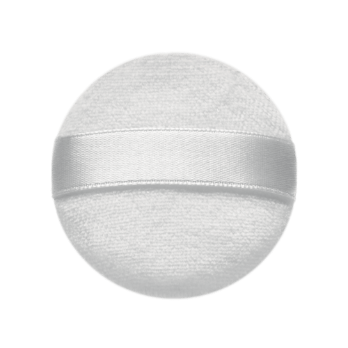 HOUPETTE DIAM : 10CM VELOURS DE COTON + RUBAN SATIN