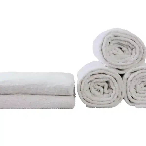 SERVIETTE 30cm x 30cm BLANCHE 100% COTON 450G M²