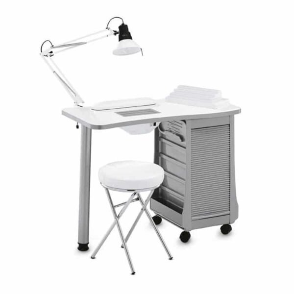 TABLE MANUCURE BARBADINE + ASPIRATION 30W (4 TIROIRS+REPOSE MAINS)