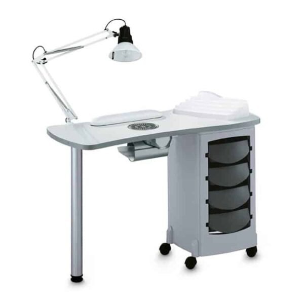 TABLE MANUCURE PASSION + ASPIRATION 30W GRAND PLATEAU - 4 TIROIRS