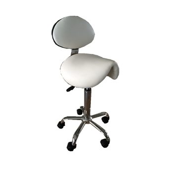 Tabouret esthétique avec dossier ergonomique