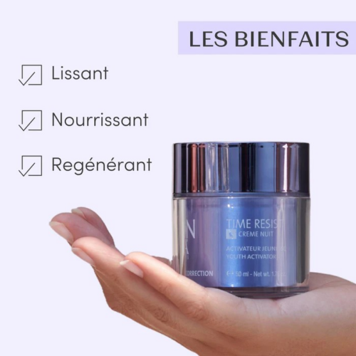TIME RESIST CREME NUIT 50ml - pot airless " Touch & Slide" - Image 5