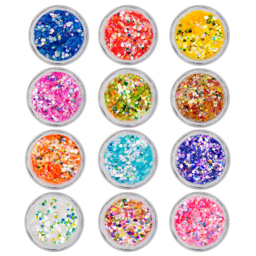 CONFETTIS DOTS  -  lot 12 couleurs