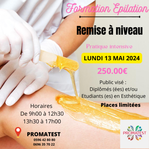 FORMATION TECHNIQUES EPILATION