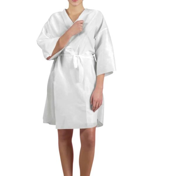 PEIGNOIR DE BAIN NON TISSE SPUNLACE "PROFESSIONEL"  (sachet individuel)