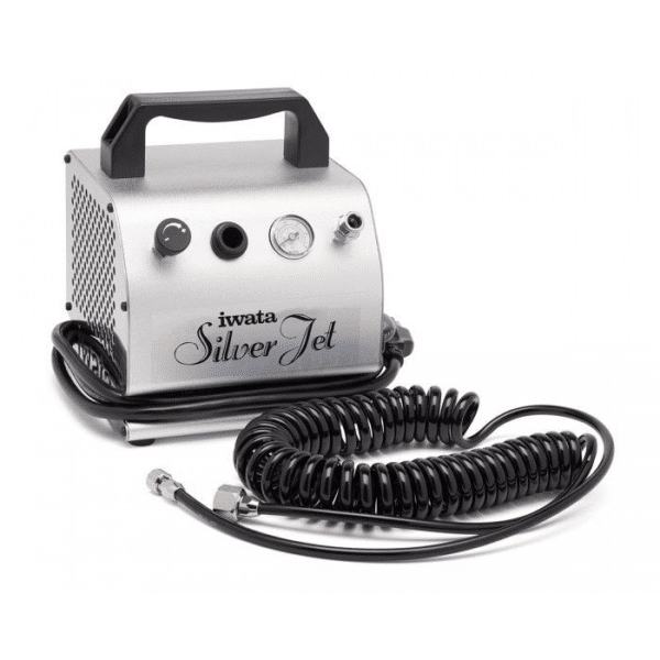 COMPRESSEUR AIRBRUSH SILVER JET 220V  COMPACTE ET PORTABLE