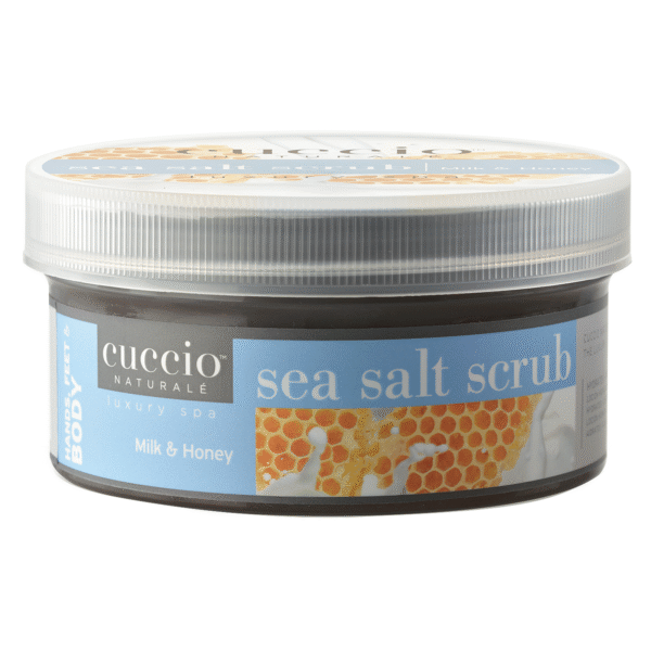 EXFOLIANT SEL DE MER, LAIT & MIEL 553gr - UNE PEAU LISSE pour Mains, Pieds et Corps