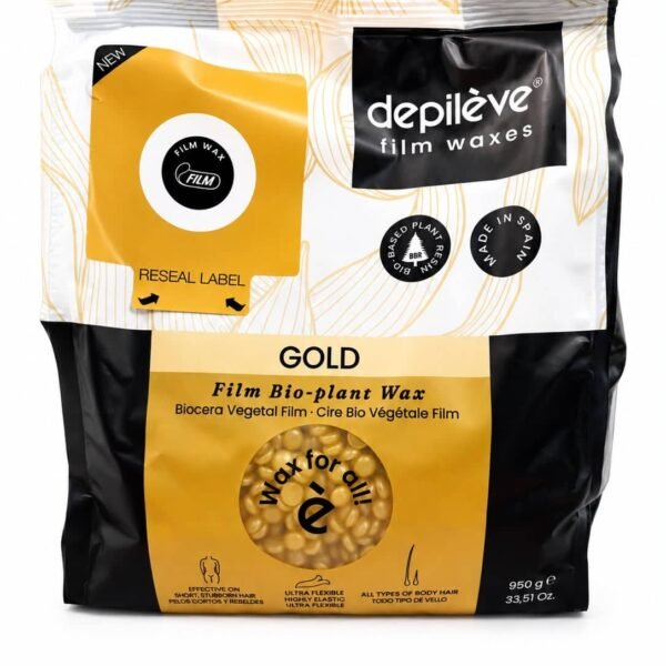 CIRE EXTRA FILM GOLD PERLES 950gr pour éliminer les poils du plus court au plus épais