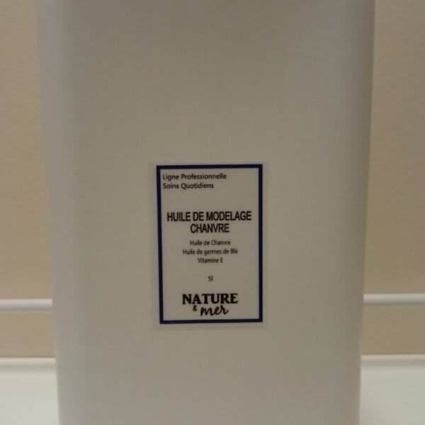 HUILE DE MODELAGE A L'HUILE DE CHANVRE 5 Litres