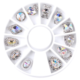 DISTRIBUTEUR BIJOUX STRASS AURORA-BOREALIS LOT 12