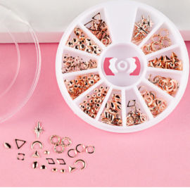 DISTRIBUTEUR ALLIAGE METAL METAL GEOMETRIE DEORATION ONGLES