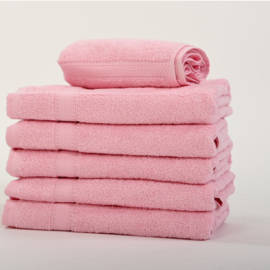 DRAP DE BAIN 100CM x 200CM ROSE POUDRÉ  100% COTON 450G M²