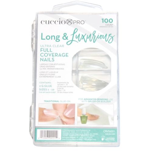 FULL COVERAGE LONG & LUXUEUX CLEAR  Assortiment 100 + Colle 2gr