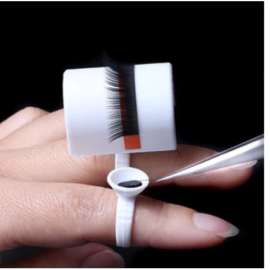 BAGUE A COLLE AVEC PALETTE POUR EXTENSION DE CILS & VOLUME RUSSE