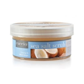 EXFOLIANT SEL DE MER, COCO & GINGEMBRE BLANC 553gr - UNE PEAU LISSE pour Mains, Pieds et Corps