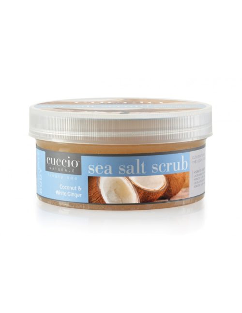 EXFOLIANT SEL DE MER, COCO & GINGEMBRE BLANC 553gr - UNE PEAU LISSE pour Mains, Pieds et Corps