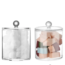 BOITE TRANSPARENTE RONDE AVEC COUVERCLE GRANDE - Dim : 11cm x 12,5cm