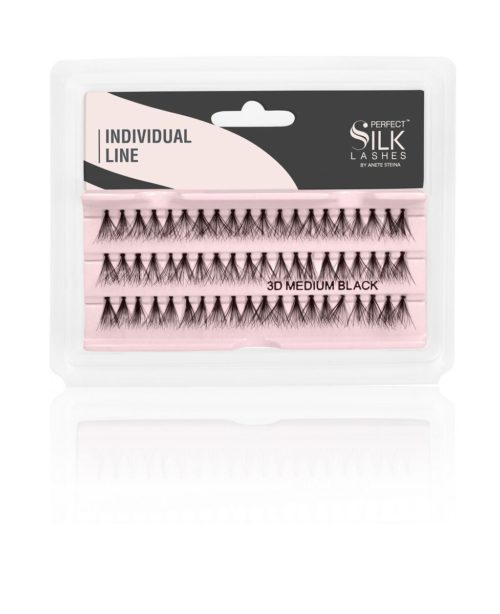 FAUX CILS FLARE 3D MOYEN 12,5mm x 15 NOIR