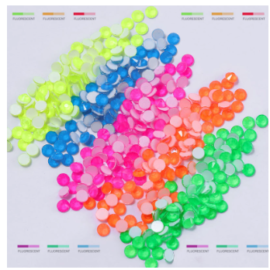 STRASS CRYSTAL FLUO MULTICOLORES 8 Tailles - lot 850