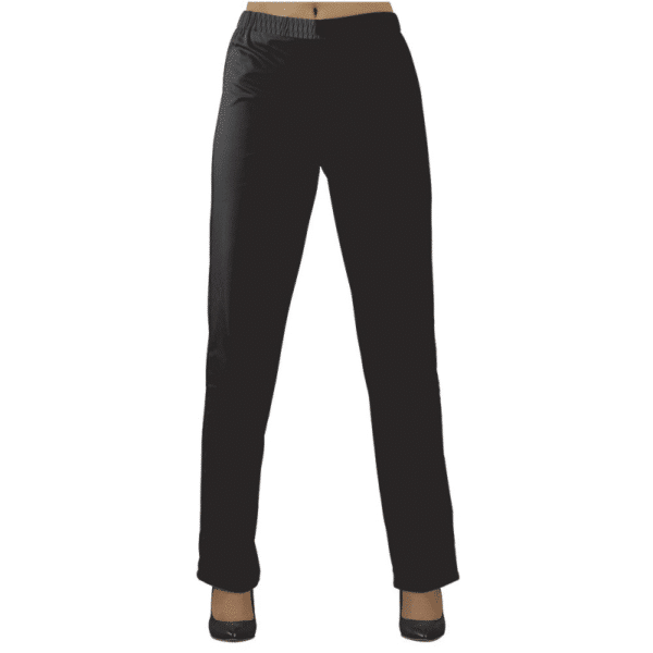 PANTALON NOIR T34 TAILLE ELASTIQUEE - Sergé 65% Polyester 35% Coton