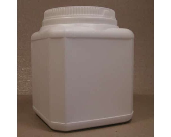 POT PLASTIQUE ECO-RESPONSABLE CARRE 500ML COUVERCLE VISSANT AVEC OBTURATEUR