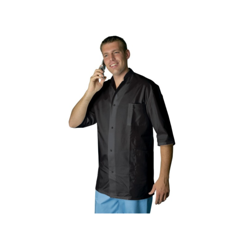 TUNIQUE HOMME NOIRE COL OFFICIER - Taille 1 - 3 POCHES