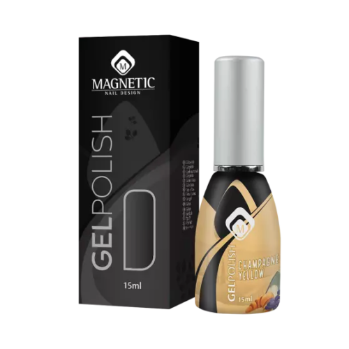 GEL POLISH MAGNETIC 15ml  CHAMPAGNE YELLOW - Image 2