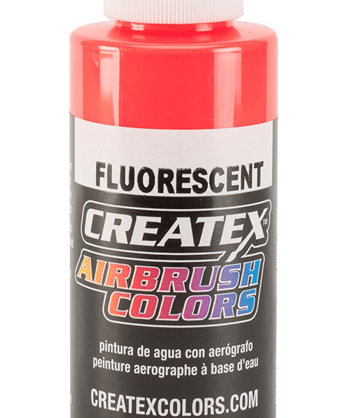 PEINTURE AIRBRUSH FLUO ROUGE CREATEX 56ml