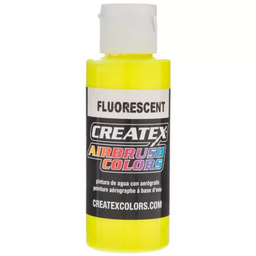 PEINTURE AIRBRUSH FLUO JAUNE CREATEX 56ml