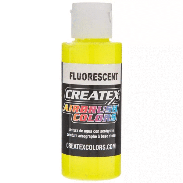 PEINTURE AIRBRUSH FLUO JAUNE CREATEX 56ml