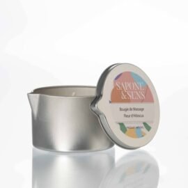 BOUGIE DE MASSAGE 160gr  FLEUR D'HIBISCUS ( 5 à 6 massages)