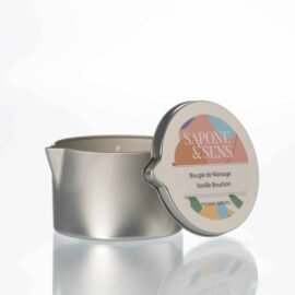 BOUGIE DE MASSAGE 160gr  VANILLE BOURBON ( 5 à 6 massages)